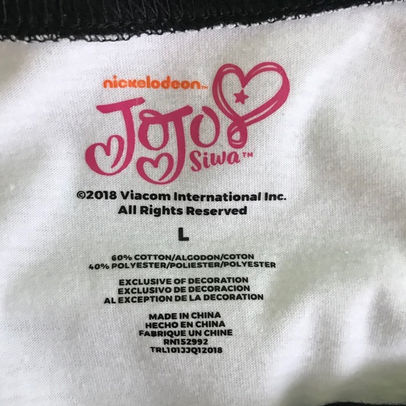 JoJo Siwa “Bowtastic” 3/4th Sleeve Shirt!! Size L - Picture 2 of 2